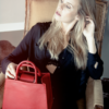 Boy handbag RED by ESTEFAN with model